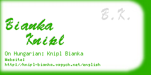 bianka knipl business card